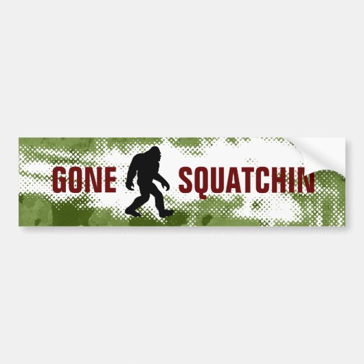 Gone Squatchin Autoaufkleber (Vorne)