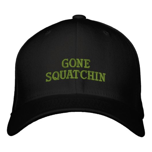 Gone Squatchin Bestickte Baseballkappe (Vorderseite)