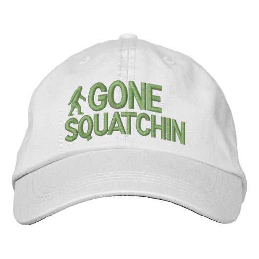Gone Squatchin Bestickte Baseballkappe (Vorderseite)