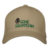 Gone Squatchin bestickte Cap Baseballkappe (Vorderseite)