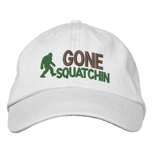 Gone Squatchin Bestickte Kappe (Vorderseite)