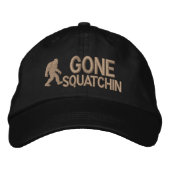 Gone Squatchin Bestickte Kappe (Vorderseite)