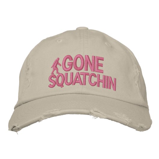 Gone Squatchin Bestickte Kappe (Vorderseite)
