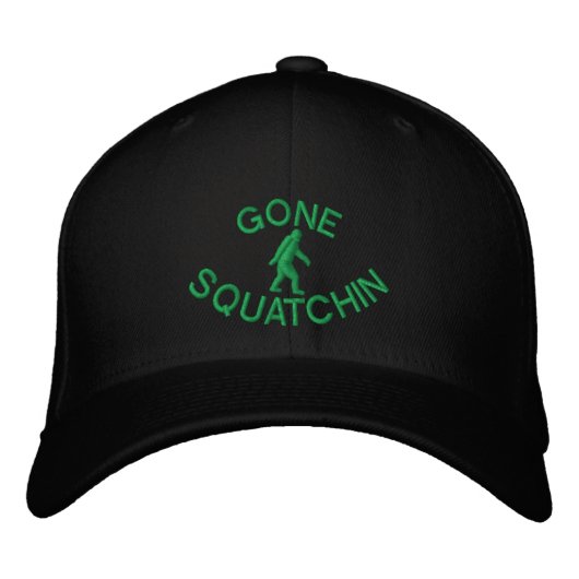 Gone Squatchin Bestickte Kappe (Vorderseite)