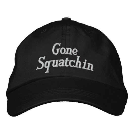 Gone Squatchin bestickter Hut (Vorderseite)