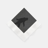 Gone Squatchin Bigfoot Carbon Fibre Print Serviette (Ecke)