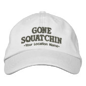 GONE SQUATCHIN Cap Individualisieren Position Bestickte Baseballkappe (Vorderseite)