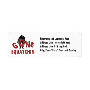 Gone Squatchin - Crayon Style Squatcher