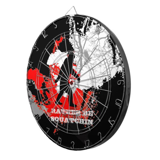 Gone Squatchin Dartscheibe (Vorderseite rechts)