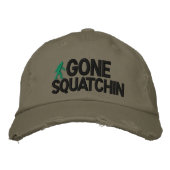 Gone Squatchin Deluxe Version Bestickte Kappe (Vorderseite)