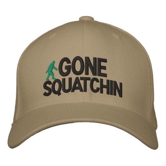 Gone Squatchin Deluxe Version Bestickte Kappe (Vorderseite)