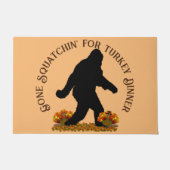 Gone Squatchin-Erntedank Fußmatte (Vorderseite)