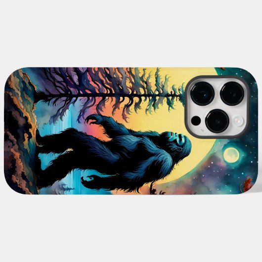 Gone Squatchin' farbenfrohe Sasquatch Landschaft Case-Mate iPhone Hülle (Rückseite (Horizontal))