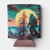 Gone Squatchin' farbenfrohe Sasquatch Landschaft Dosenkühler (Rückseite)
