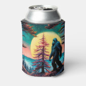 Gone Squatchin' farbenfrohe Sasquatch Landschaft Dosenkühler (Kanne Rückseite)