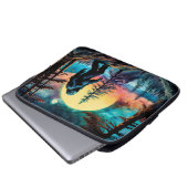 Gone Squatchin' farbenfrohe Sasquatch Landschaft Laptopschutzhülle (Vorne Knopf)