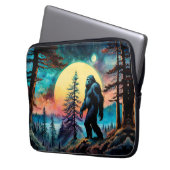Gone Squatchin' farbenfrohe Sasquatch Landschaft Laptopschutzhülle (Vorderseite Links)