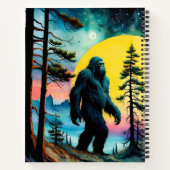 Gone Squatchin' farbenfrohe Sasquatch Landschaft Notizblock (Rückseite)