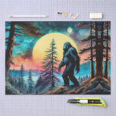Gone Squatchin' farbenfrohe Sasquatch Landschaft Seidenpapier (Handwerk)