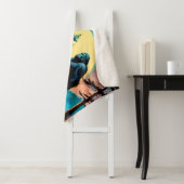 Gone Squatchin' farbenfrohe Sasquatch Landschaft Sherpadecke (Beispiel)