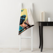 Gone Squatchin' farbenfrohe Sasquatch Landschaft Sherpadecke (Beispiel)