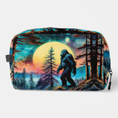 Gone Squatchin' farbenfrohe Sasquatch Landschaft Waschbeutel (Vorderseite)