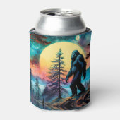 Gone Squatchin' farbenfroher Sasquatch Moon Dosenkühler (Kanne Vorderseite)