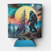 Gone Squatchin' farbenfroher Sasquatch Moon Dosenkühler (Vorderseite)
