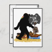 Gone Squatchin' Fer Buried Treasure Postkarte (Vorne/Hinten)