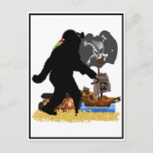 Gone Squatchin' Fer Buried Treasure Postkarte (Vorderseite)