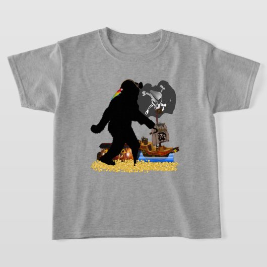 Gone Squatchin' Fer Buried Treasure T-Shirt (Ablage )