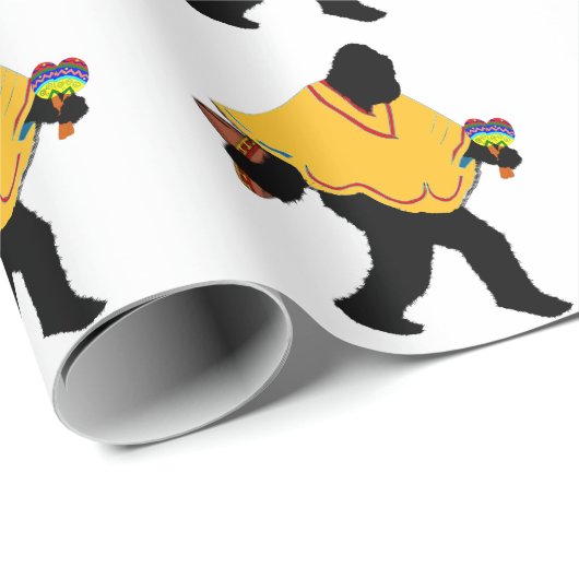 Gone Squatchin' Fiesta Poncho Geschenkpapier (Rolleneckpunkt)