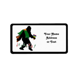 Gone Squatchin - Fiesta Squatchin Adressaufkleber