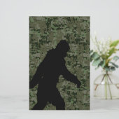 Gone Squatchin For on Olive Digital Camouflage Briefpapier (Stehend Vorderseite)