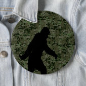 Gone Squatchin For on Olive Digital Camouflage Button (Beispiel)