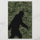 Gone Squatchin For on Olive Digital Camouflage Flyer (Vorne)