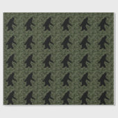 Gone Squatchin For on Olive Digital Camouflage Geschenkpapier (Flach)