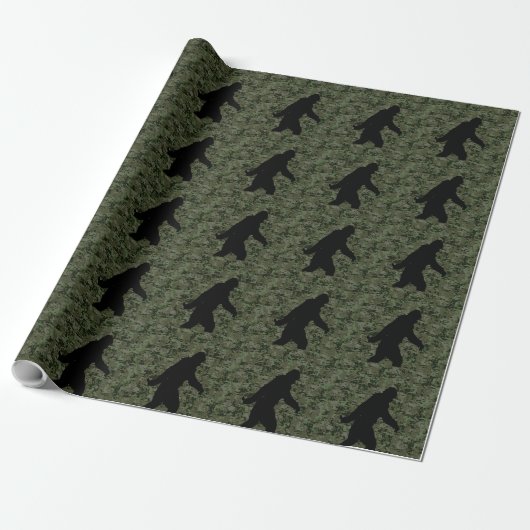 Gone Squatchin For on Olive Digital Camouflage Geschenkpapier (Ungerollt)