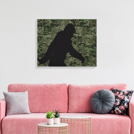 Gone Squatchin For on Olive Digital Camouflage Leinwanddruck (Insitu (Wohnzimmer))
