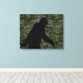 Gone Squatchin For on Olive Digital Camouflage Leinwanddruck (Insitu (Holzboden))
