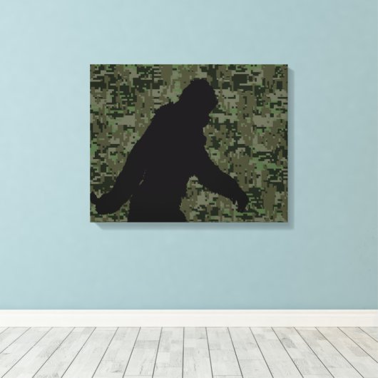 Gone Squatchin For on Olive Digital Camouflage Leinwanddruck (Insitu (Holzboden))