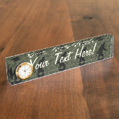 Gone Squatchin For on Olive Digital Camouflage Namensplakette (Seite)