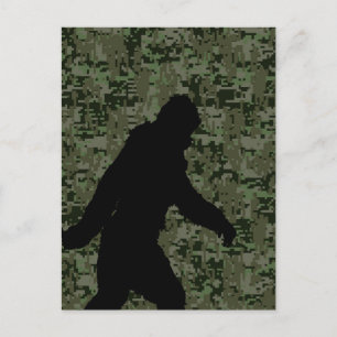 Gone Squatchin For on Olive Digital Camouflage Postkarte