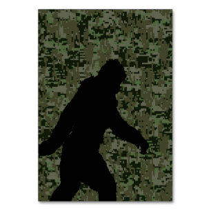 Gone Squatchin For on Olive Digital Camouflage Tischnummer