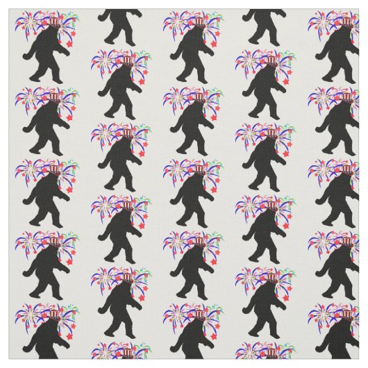 Gone Squatchin' für den 4. Juli Stoff (Muster)