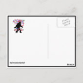 Gone Squatchin für den 4. Juli (Text & Fireworks) Postkarte (Rückseite)