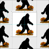 Gone Squatchin für den Erntedank Türkei Stoff (Kachel)