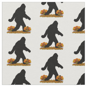 Gone Squatchin für den Erntedank Türkei Stoff