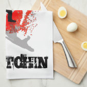 Gone Squatchin Geschirrtuch (Viertel Falte)