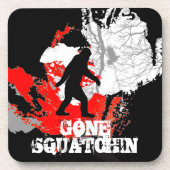 Gone Squatchin Getränkeuntersetzer (Vorderseite)